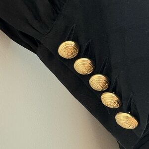 Like New Balmain H&M Black Jacquard Silk Dress